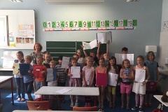 Coréens Zeugnisübergabe